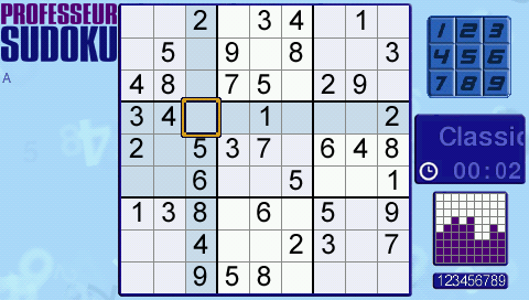 Carol Vorderman's Sudoku screenshot 3 for PSP